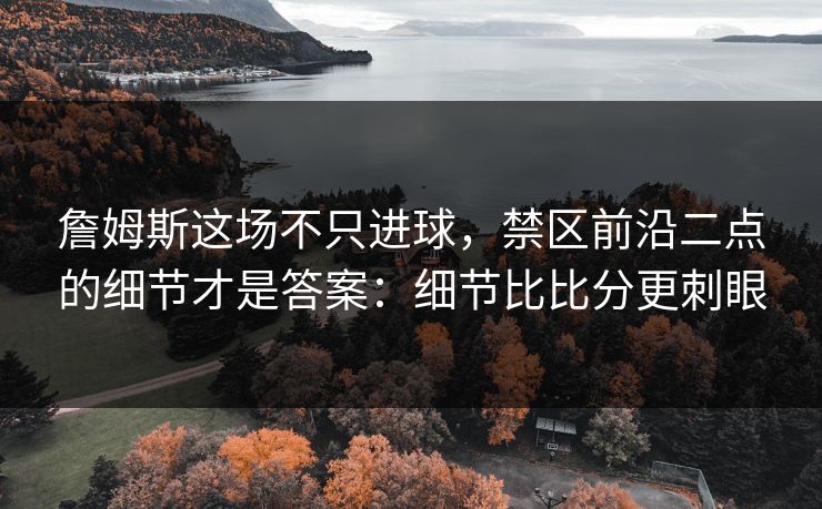 詹姆斯这场不只进球，禁区前沿二点的细节才是答案：细节比比分更刺眼