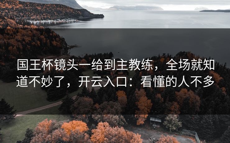 国王杯镜头一给到主教练，全场就知道不妙了，开云入口：看懂的人不多